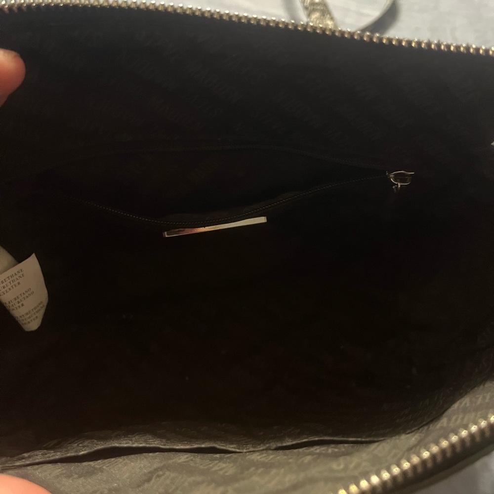 Steve Madden Black And Cream Python Crossbody Bag - image 4